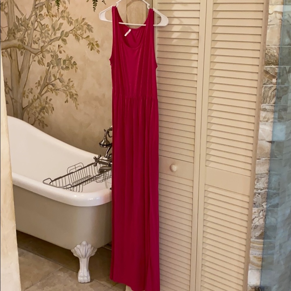 Pink blush maternity dress size medium